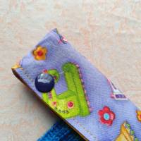 Nadelgarage, Nadelsafe, Nadeltasche für 15 cm lange Sockennadeln, mit Strick-Motiven, i love knitting Bild 6