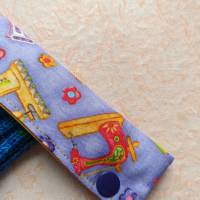 Nadelgarage, Nadelsafe, Nadeltasche für 15 cm lange Sockennadeln, mit Strick-Motiven, i love knitting Bild 7