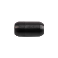 Edelstahl Magnetverschluss Schwarz 19x10mm (ID 6mm) gebürstet für rundes Leder und Bänder Bild 2