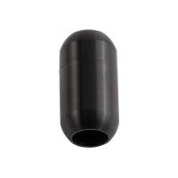 Edelstahl Magnetverschluss Schwarz 19x10mm (ID 6mm) gebürstet für rundes Leder und Bänder Bild 3