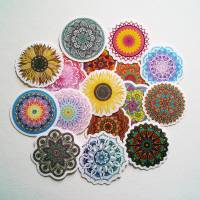 63x Sticker - Aufkleber Mandala Ornament Wasserfest und stabil verschiedene Motive Bild 1
