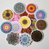 63x Sticker - Aufkleber Mandala Ornament Wasserfest und stabil verschiedene Motive Bild 2