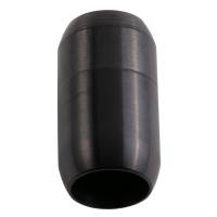 Edelstahl Magnetverschluss Schwarz 25x14mm (ID 10mm) gebürstet für rundes Leder und Bänder Bild 3