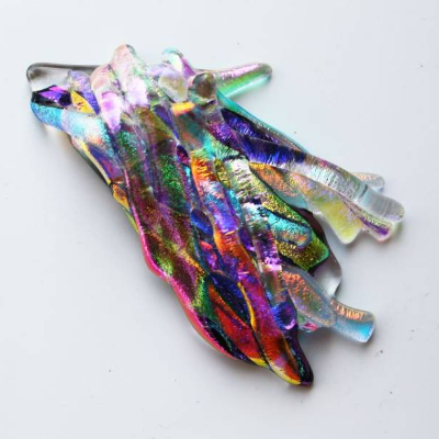 Anhänger "Dichro", lampwork