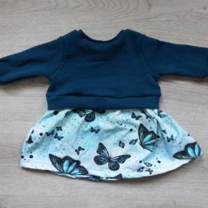 Girly Sweater/Mädchenshirt/Sweatshirt/Bio-Stoffe/mit Schößchen/Schmetterlinge/Pullover Bild 3