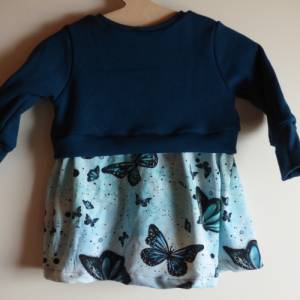 Girly Sweater/Mädchenshirt/Sweatshirt/Bio-Stoffe/mit Schößchen/Schmetterlinge/Pullover Bild 6