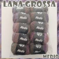 10 Knäuel Wolle in OVP 500 Gramm Medio von Lana Grossa in traumhaft schönen Farbverläufen Farbe 036 Partie 2755 Bild 2