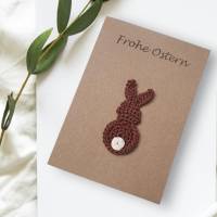 Einzigartige Osterkarte, Karte mit handgemachtem Hasen, Glückwunschkarte für Kinder mit persönlichem Text Bild 7
