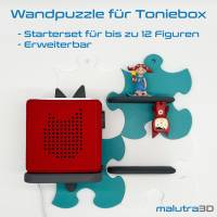 Puzzleregal für Toniebox und Figuren - 3D Druck - Wandregal - Puzzle - Tonieaufbewahrung Bild 1