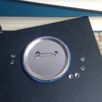 Ein wunderschöner bookish Button / Badge / Anstecker 58mm Durchmesser find your light Bild 3