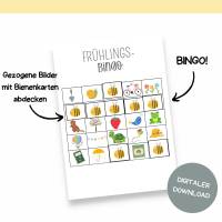 Bingo für den Frühling Druckvorlage - Frühlingsbingo zum Selberdrucken - Lotto zum Ausdrucken - Digitaler Download Bild 7