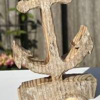 Anker aus Treibholz, Treibholz-Skulptur, Driftwood-Anchor, Anker-Skulptur Bild 9