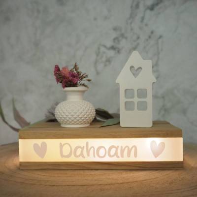 Lichterbox / Leuchtbox mit Spruch / Dahoam