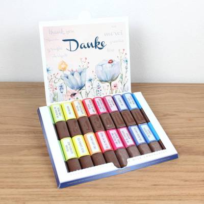 AUFKLEBER SET - Merci Danke Blumen Abschiedsgeschenk Kita Erzieher