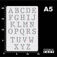Schablone Buchstaben Satz Alphabet A - Z Großbuchstaben - BF23 Bild 2