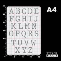 Schablone Buchstaben Satz Alphabet A - Z Großbuchstaben - BF23 Bild 3
