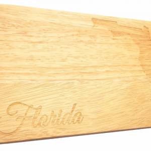 Brotbrett Florida USA Gravur Frühstücksbrett Amerika Holzgravur Bild 1