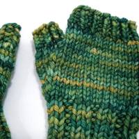 Fingerlose Handschuhe für Kleinkinder - Grün Bild 2