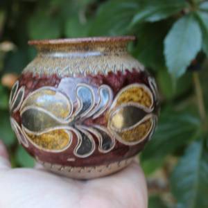 kleine Kugelvase Vase Westerwälder Steinzeug Salzglasur Vintage 70er 80er Jahre Bild 7