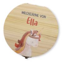 Milchzahndose personalisiert "Boho Einhorn"/ Milchzahnbox aus Holz Bild 4