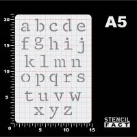 Schablone Buchstaben Satz Alphabet a - z Kleinbuchstaben - BF24 Bild 2