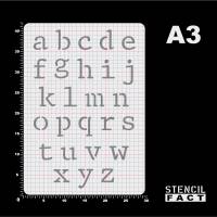 Schablone Buchstaben Satz Alphabet a - z Kleinbuchstaben - BF24 Bild 4