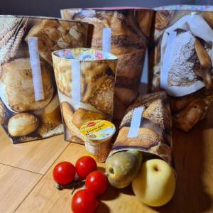Lunchbag, Brotbeutel, Kulturtasche, Frühstücksbeutel Bild 1