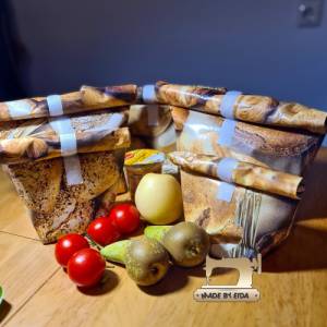 Lunchbag, Brotbeutel, Kulturtasche, Frühstücksbeutel Bild 5