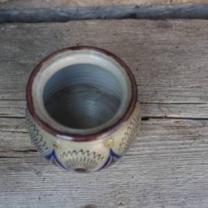 kleine Kugelvase Vase Westerwälder Steinzeug Salzglasur Vintage 70er 80er Jahre Bild 3