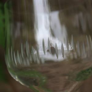5 Weingläser Kristallglas geschliffene Streifen Gläser 60er 70er Jahre  DDR GDR Bild 6