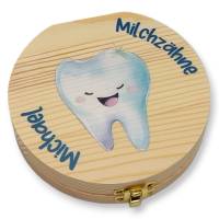 Milchzahndose personalisiert "Zahn"/ Milchzahnbox aus Holz Bild 1