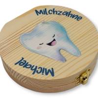Milchzahndose personalisiert "Zahn"/ Milchzahnbox aus Holz Bild 3