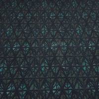 Stoff Baumwolle French Terry Sweatshirtstoff geometrische Muster schwarz petrol bunt Kleiderstoff Kinderstoff Bild 3