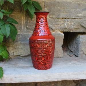 große Bay Vase 606-30 Bodo Mans Pop Art Keramik WGP 60er Jahre West Germany Bild 1