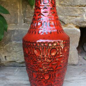 große Bay Vase 606-30 Bodo Mans Pop Art Keramik WGP 60er Jahre West Germany Bild 3