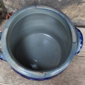 alter Keramiktopf 4 l Westerwälder Steinzeug Steingut Salzglasur Keramik Topf Pflanztopf Bild 8