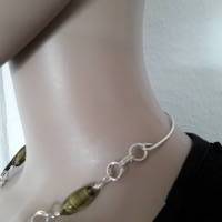 Wunderschöne Halskette mit tollen Böhmischen Glasperlen & großer Doppelspirale Bild 8