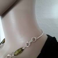Wunderschöne Halskette mit tollen Böhmischen Glasperlen & großer Doppelspirale Bild 9