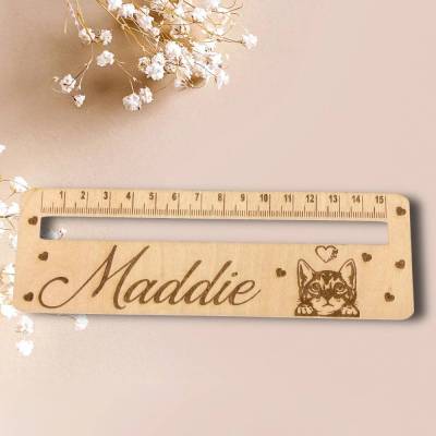 Leselineal, personalisiert nach Wunsch