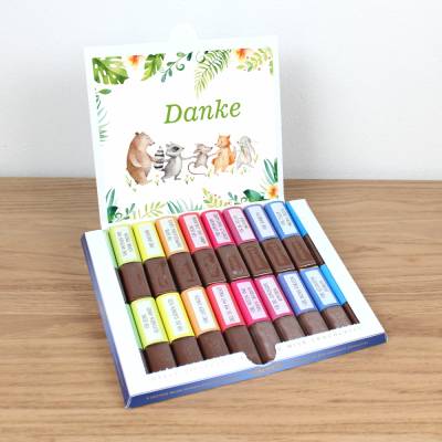 AUFKLEBER SET - Merci Danke Tiere Abschiedsgeschenk Kita Erzieher