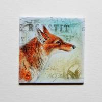 Handmade Legespiel für Erwachsene Füchse und Wölfe 24 Paare 48 Karten  in schöner Schachtel Bild 3