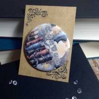 Ein wunderschöner bookish Button / Badge / Anstecker 58mm Durchmesser Reader Bild 1