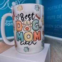 Tasse Best Dog Mum / Dad ever mit Foto Bild 2