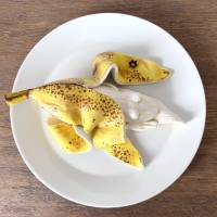Der Bananenfrosch, Frosch, Frosch Skulptur, Bananenschale, Banane, Froschkönig, Froschplastik, Froschfigur Bild 6