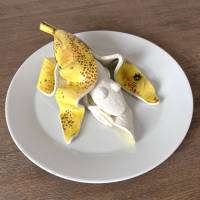 Der Bananenfrosch, Frosch, Frosch Skulptur, Bananenschale, Banane, Froschkönig, Froschplastik, Froschfigur Bild 7