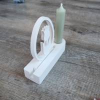Kerzenhalter mit Einschieber / Kerzensockel mit Einschieber / Tulpeneinschieber Bild 3