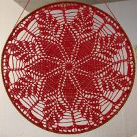 Traumfänger, Sonnenfänger, Mandala, Dreamcatcher, Fensterbild, 30 cm, Rot Bild 2