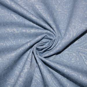 15,70 EUR/m Dirndl-Stoff Paisley blau Baumwollsatin Bild 2