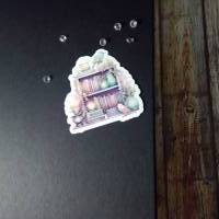 Wunderschöner Sticker auf glänzendem Vinyl - Mein zauberhaftes Bücherregal. Bild 4