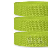 3 m / 10 m Gurtband BASIC 20 | 25 | 30 | 40 mm breit gelbgrün (658) Bild 1